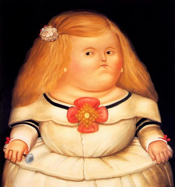 Menina (after Velazquez) by Fernando Botero