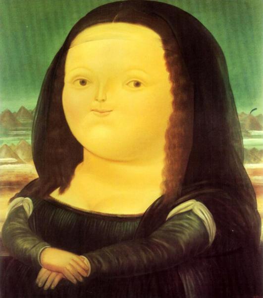 Mona Lisa Aged Twelve by Fernando Botero