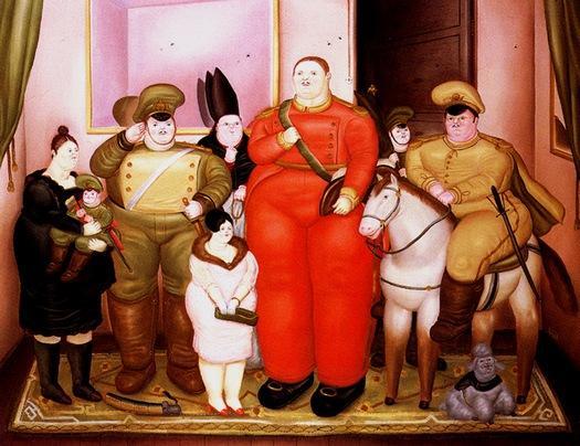 Official Portrait Of The Military Junta by Fernando Botero