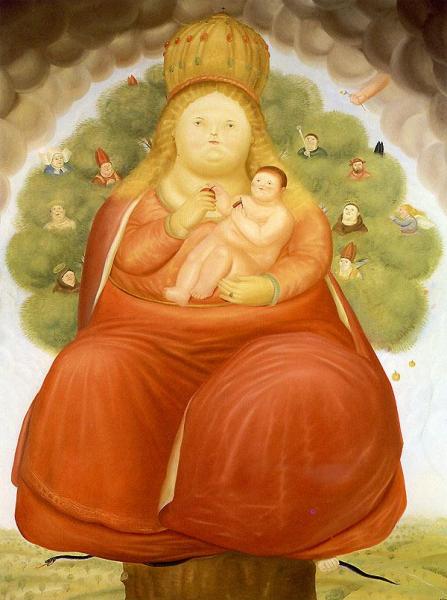 Our Lady Of Cajica by Fernando Botero