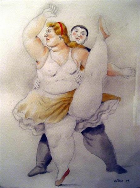 Pas De Deux by Fernando Botero
