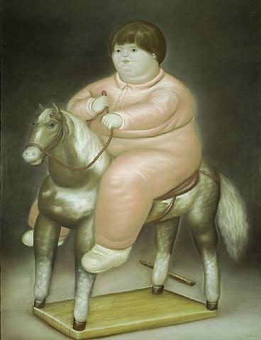 Pedro On A Horse by Fernando Botero