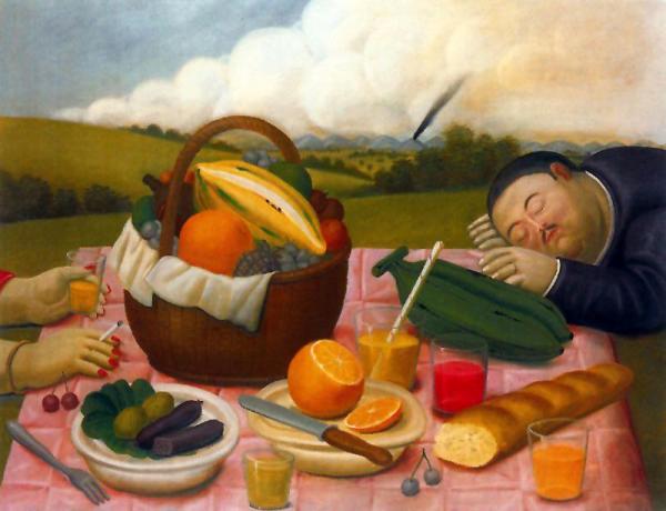 Picnic by Fernando Botero