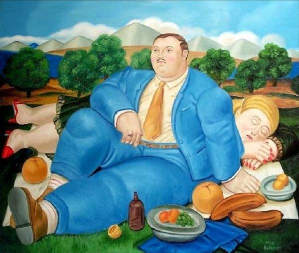 Picnic by Fernando Botero