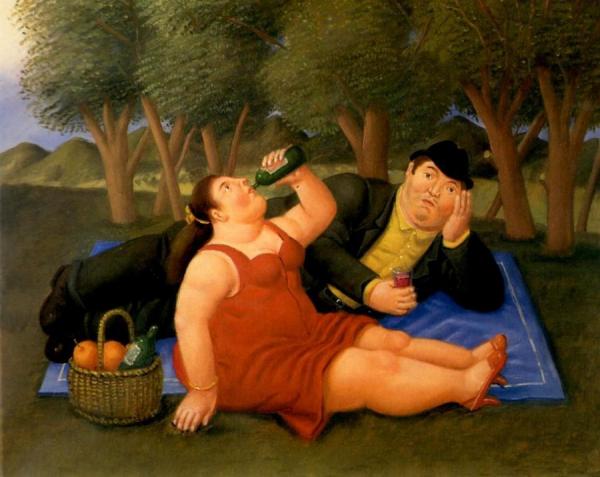 Picnic by Fernando Botero