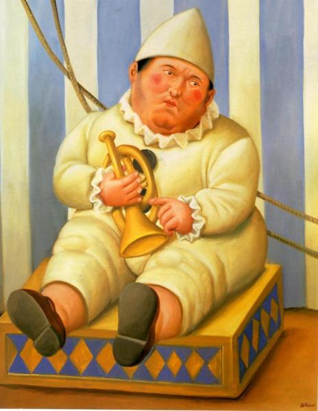 Pierrot by Fernando Botero