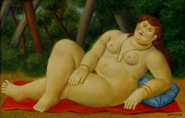 Reclining Woman by Fernando Botero