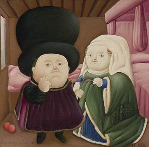 The Arnolfinis by Fernando Botero