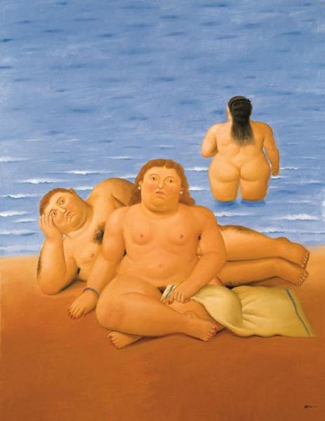 The Beach by Fernando Botero