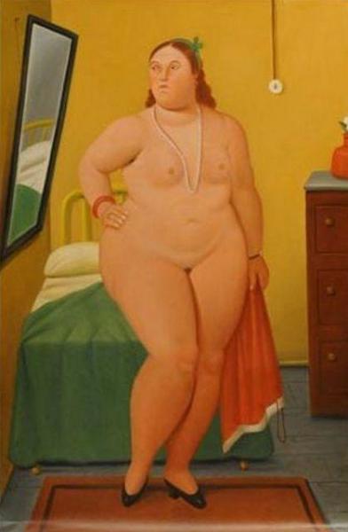 The Bed by Fernando Botero