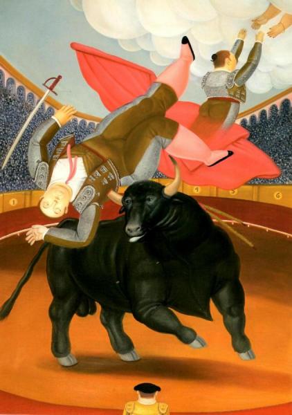 The Death Of Luis Chaleta by Fernando Botero
