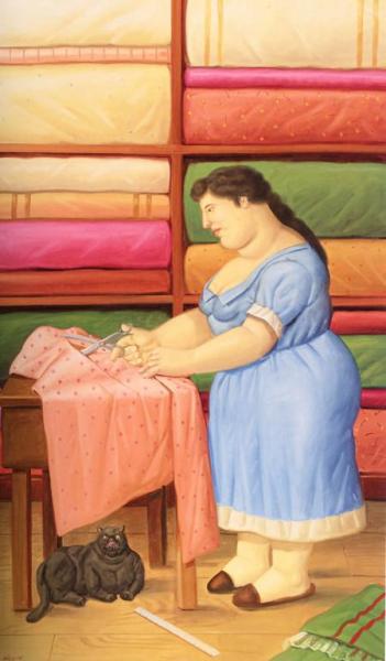 The Dressmaker by Fernando Botero