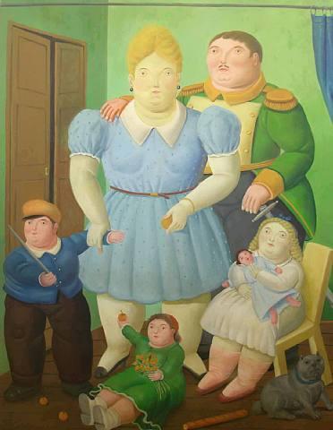 The General And His Family by Fernando Botero