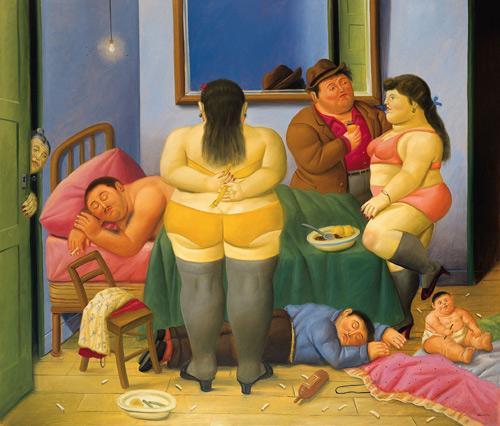 The House Of Marta Pintuco by Fernando Botero