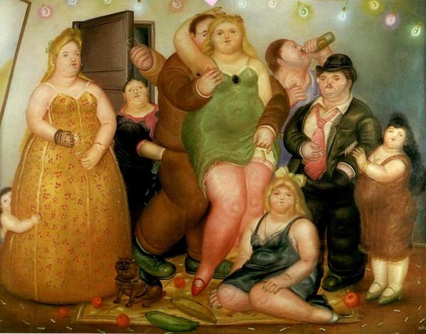 The House Of Raquel Vega (medellin, Colombia) by Fernando Botero Oil Painting Reproductions