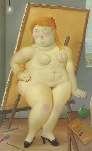 The Model by Fernando Botero