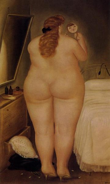 The Morning Toilet by Fernando Botero