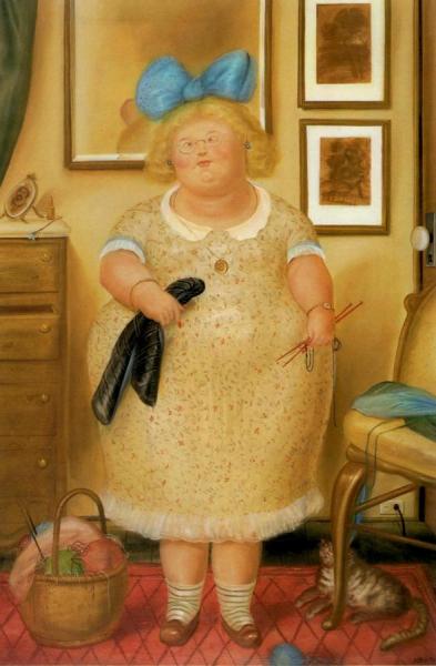 The Old Maid by Fernando Botero