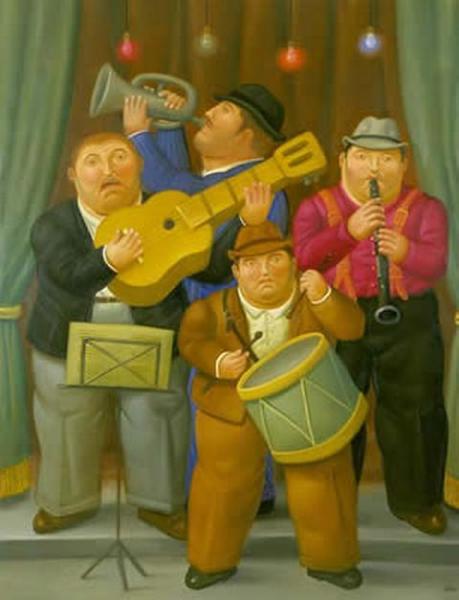 The Orchestra by Fernando Botero