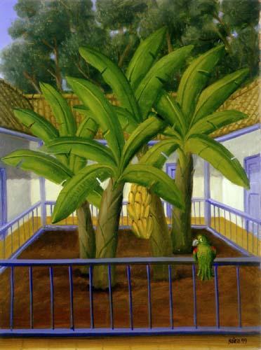 The Patio by Fernando Botero