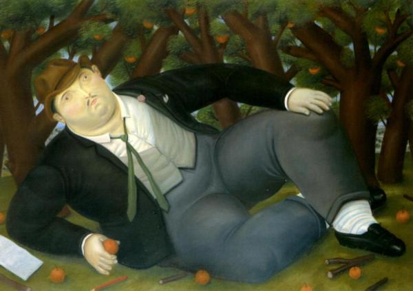 The Poet by Fernando Botero