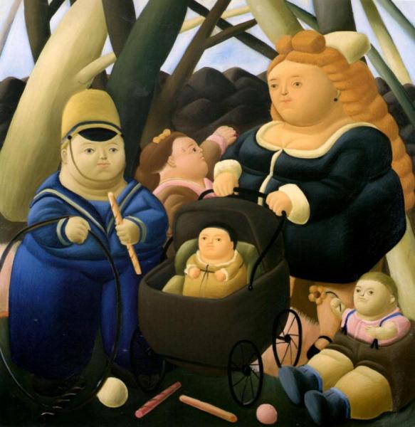 The Rich Children by Fernando Botero
