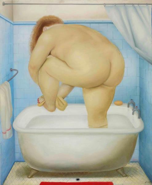 Homage To Bonnard, 1977 by Fernando Botero