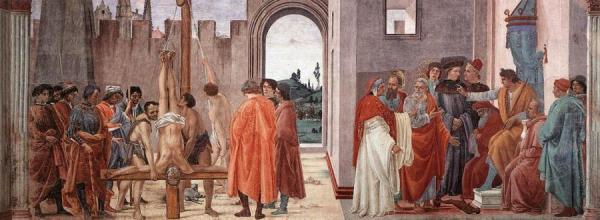 Disputation With Simon Magus And Crucifixion Of Peter by Filippino Lippi