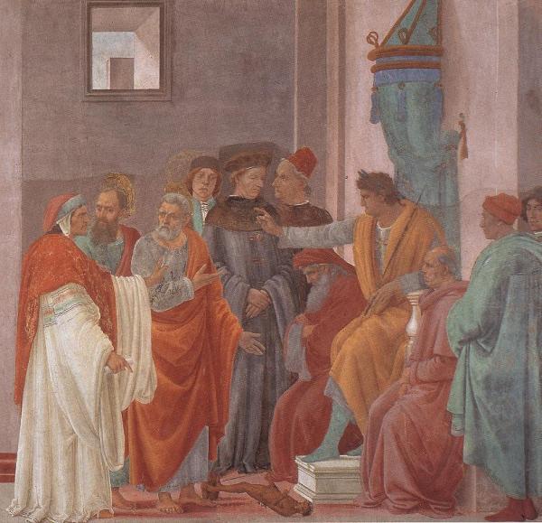 Filippino Lippi Disputation With Simon Magus And Crucifixion Of Peter (detail)