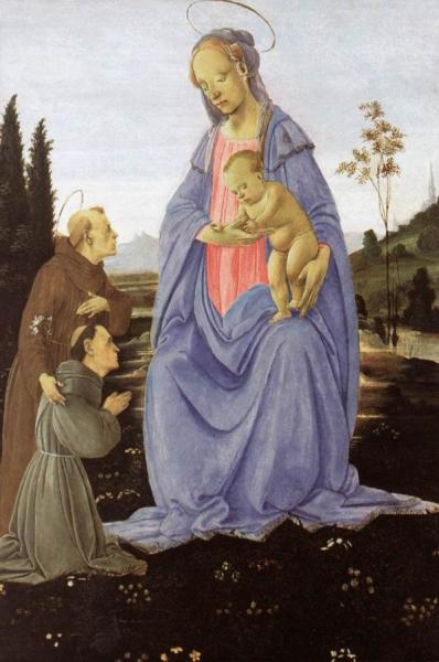Madonna With Child, St Anthony Of Padua And A Friar by Filippino Lippi Oil Painting Reproductions