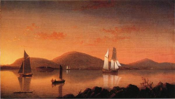 Camden From The Graves by Fitz Hugh Lane