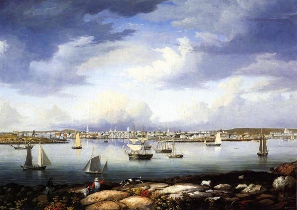Gloucester From Rocky Neck by Fitz Hugh Lane
