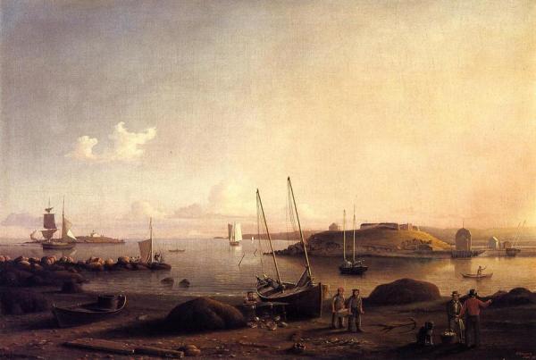 Gloucester Harbor by Fitz Hugh Lane