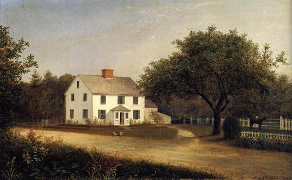 Old Stevens Homestead, Castine by Fitz Hugh Lane