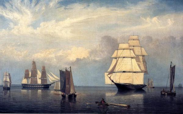 Salem Harbor by Fitz Hugh Lane