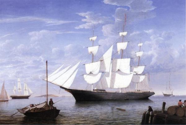 Star Light In Harbor by Fitz Hugh Lane
