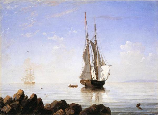 Sunny Morning, Gloucester Harbor by Fitz Hugh Lane