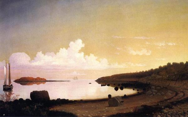 The Westen Shore With Norman's Woe by Fitz Hugh Lane