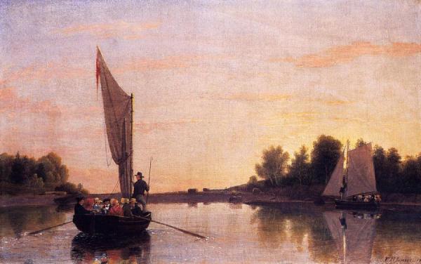 View Of Indian Bar Cove by Fitz Hugh Lane