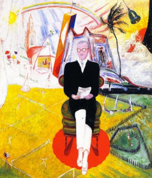 Henry Mcbride, Art Critic by Florine Stettheimer Oil Painting Reproductions