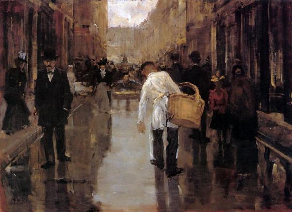 Floris Arntzenius Butchers Boy In Street Den Haag