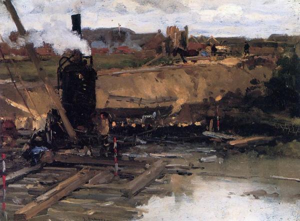 Steam Machine In Building Well by Floris Arntzenius
