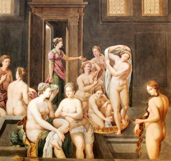 Beauties At The Bath by Fontainebleau School