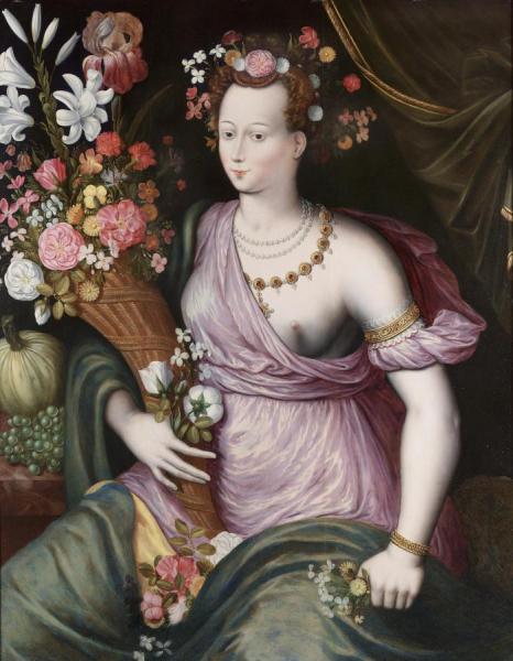 Portrait Of A Lady As Ceres by Fontainebleau School