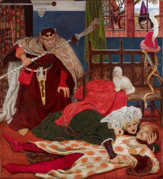 Death Of Sir Tristram by Ford Madox Brown