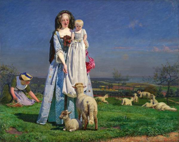 Pretty Baa-lambs by Ford Madox Brown