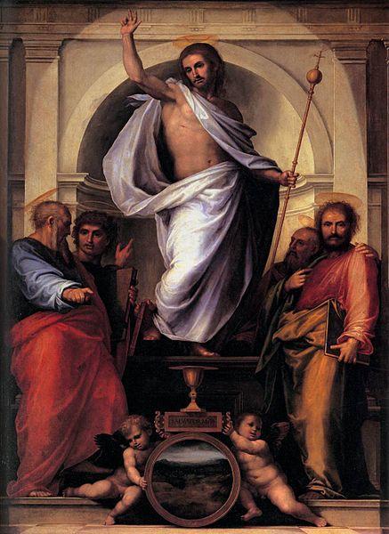 Christ With The Four Evangelists by Fra Bartolommeo
