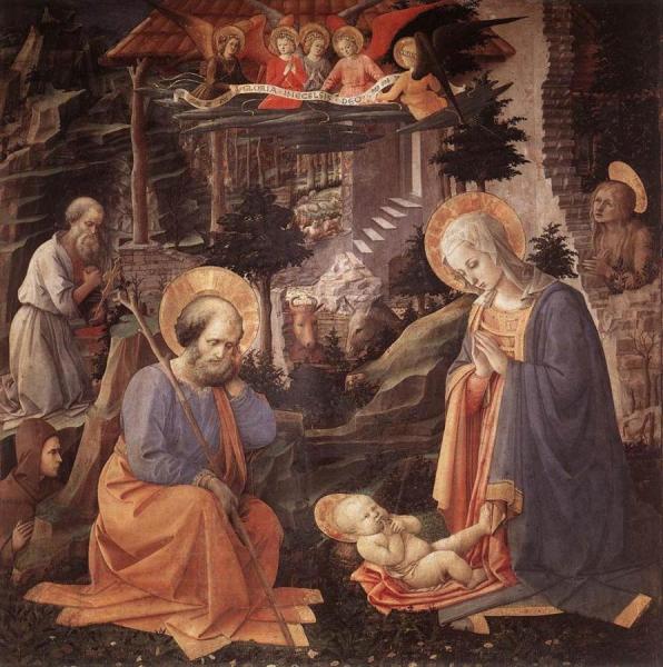 Adoration Of The Child by Fra Filippo Lippi Oil Painting Reproductions