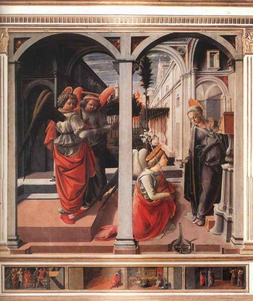 Annunciation by Fra Filippo Lippi