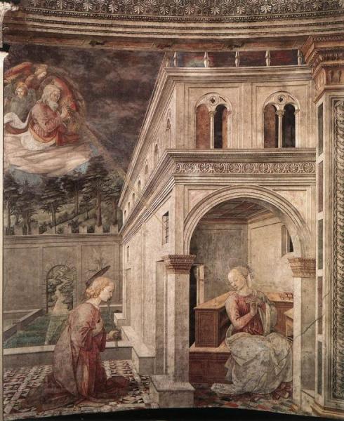 Annunciation by Fra Filippo Lippi